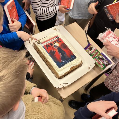 Kagen, som klassen vandt.